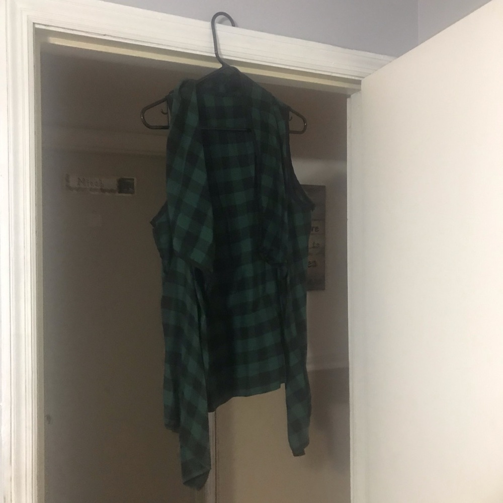 Buffalo plaid vest